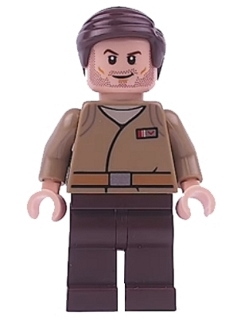 LEGO Minifigure -- Resistance Officer (Major Brance)-Star Wars / Star Wars Episode 7 -- SW0876 -- Creative Brick Builders